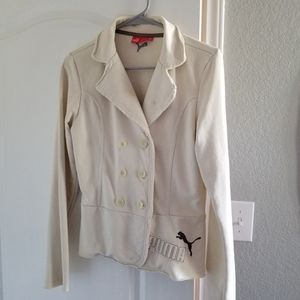 Puma casual blazer jacket- cream / ivory